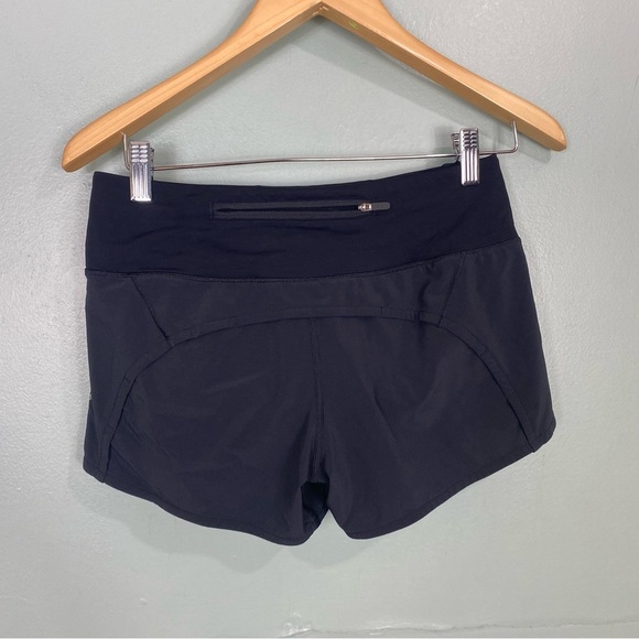 Lululemon Run Times Short Sz 4 Black 4” - Picture 2 of 4